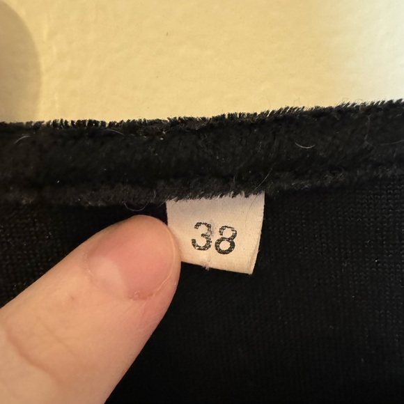 (3 for $30) Goth Crushed Velvet Top - Picture 2 of 2